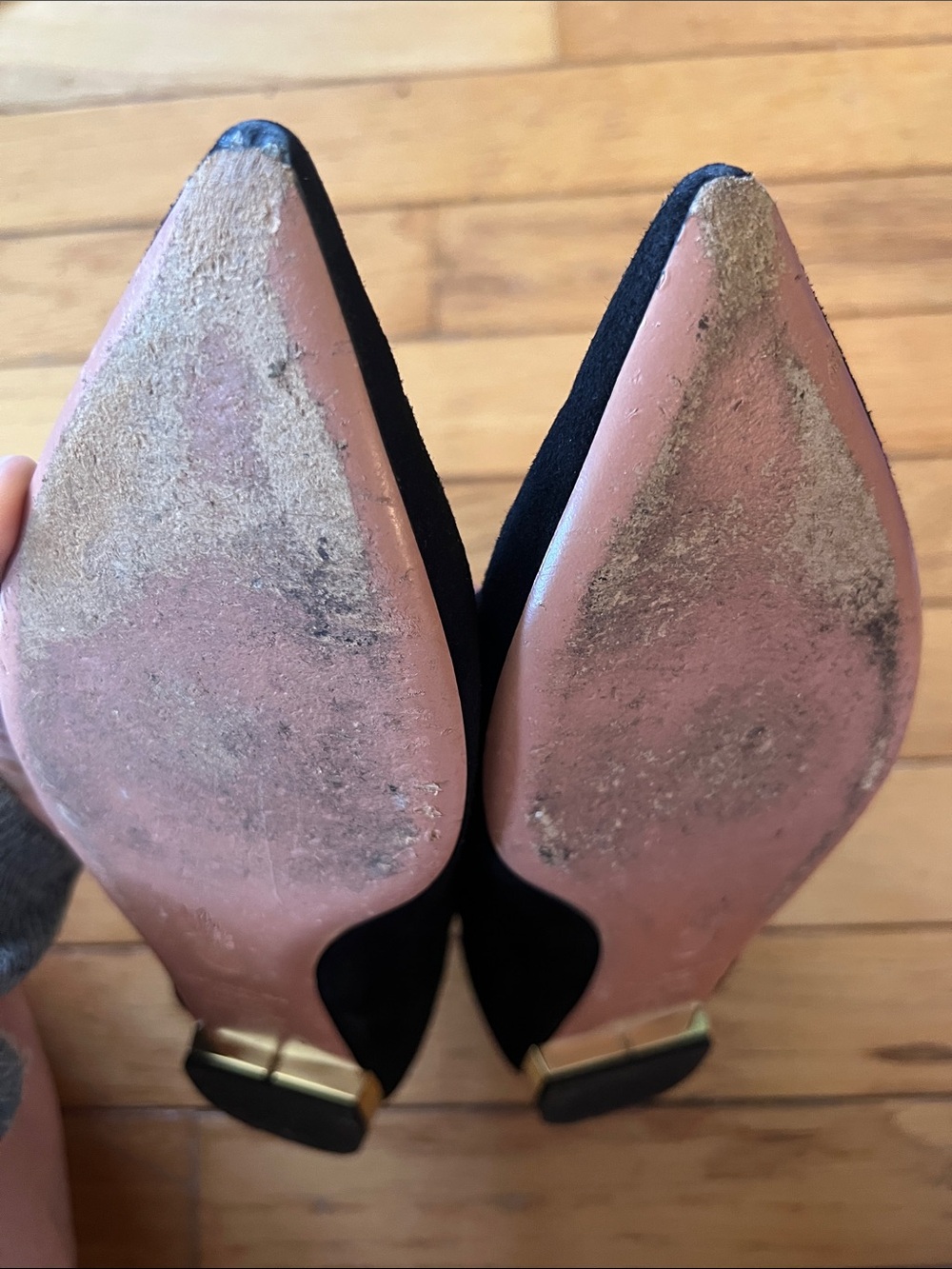 Aquazzura Suede Belgravia Flats, Size 38 - Picture 13 of 15